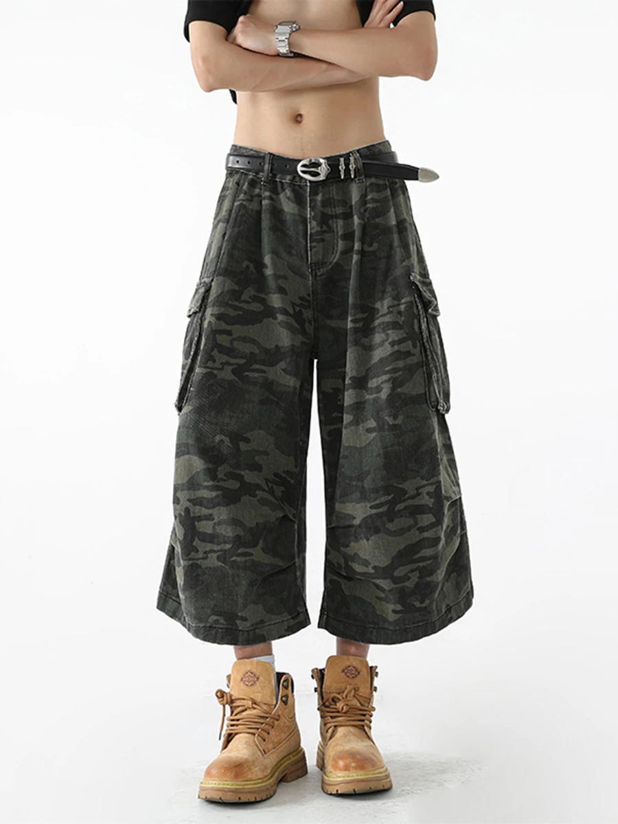Boyue American Retro Camouflage Workwear Seven-Foot Pants Men's Women's Casual Trendy orts Youthful Energy Straight Leg
Boyue American Retro Camouflage Workwear Seven-Foot Pants Men's Women's Casual Trendy orts Youthful Energy Straight Leg
