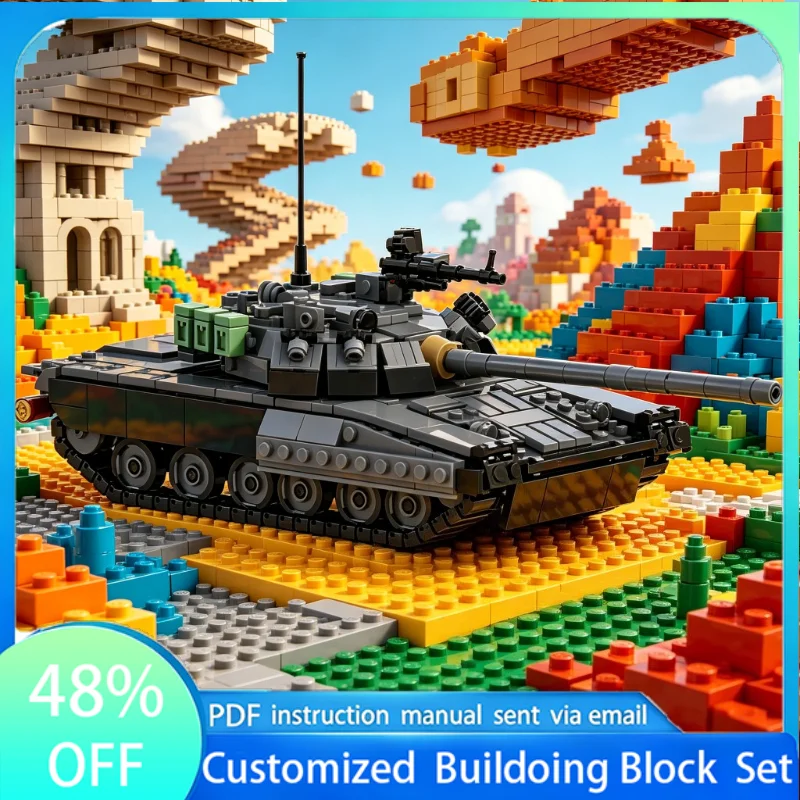 885 PCS Battle Tank Kit TMOC-80U MOC Customize Modular Building Block Creative Design Educational Brick DIY Assembly Toy Gift
885 PCS Battle Tank Kit TMOC-80U MOC Customize Modular Building Block Creative Design Educational Brick DIY Assembly Toy Gift