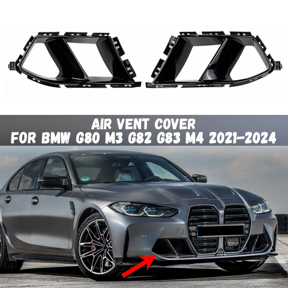 For BMW G80 M3 G82 G83 M4 2021 2022 2023 2024 Front Bumper Side Air Vent Cover Car Fog Cover Decorative Front Bumper Lower Vent
For BMW G80 M3 G82 G83 M4 2021 2022 2023 2024 Front Bumper Side Air Vent Cover Car Fog Cover Decorative Front Bumper Lower Vent