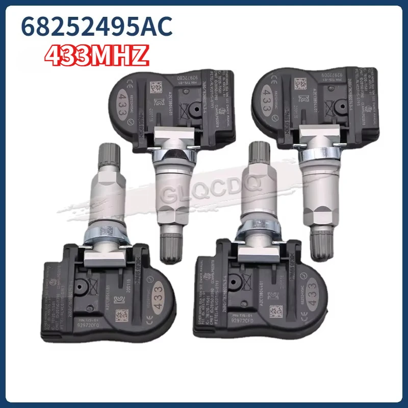 4PCS Tire Pressure Monitor Sensor 68252495AC 68252495AA 68252495AB 433MHz For 2018 DODGE DURANGO 2016-2018 JEEP GRAND CHEROKEE
4PCS Tire Pressure Monitor Sensor 68252495AC 68252495AA 68252495AB 433MHz For 2018 DODGE DURANGO 2016-2018 JEEP GRAND CHEROKEE