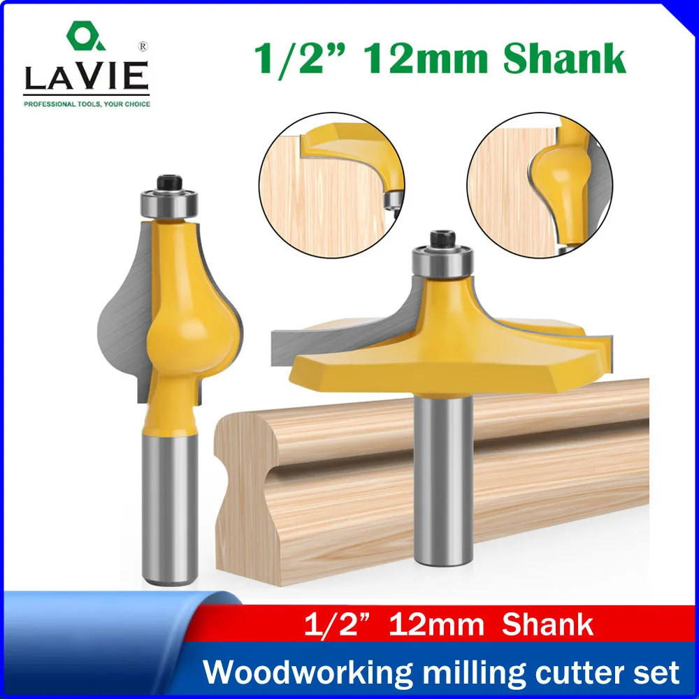 Фрезы LAVIE, 2 шт., 1/2" (12 мм) с хвостовиком, для ручной обработки, в форме тыквы, для профилирования краев, для резьбы по дереву, фрезы для деревообработки
Фрезы LAVIE, 2 шт., 1/2" (12 мм) с хвостовиком, для ручной обработки, в форме тыквы, для профилирования краев, для резьбы по дереву, фрезы для деревообработки