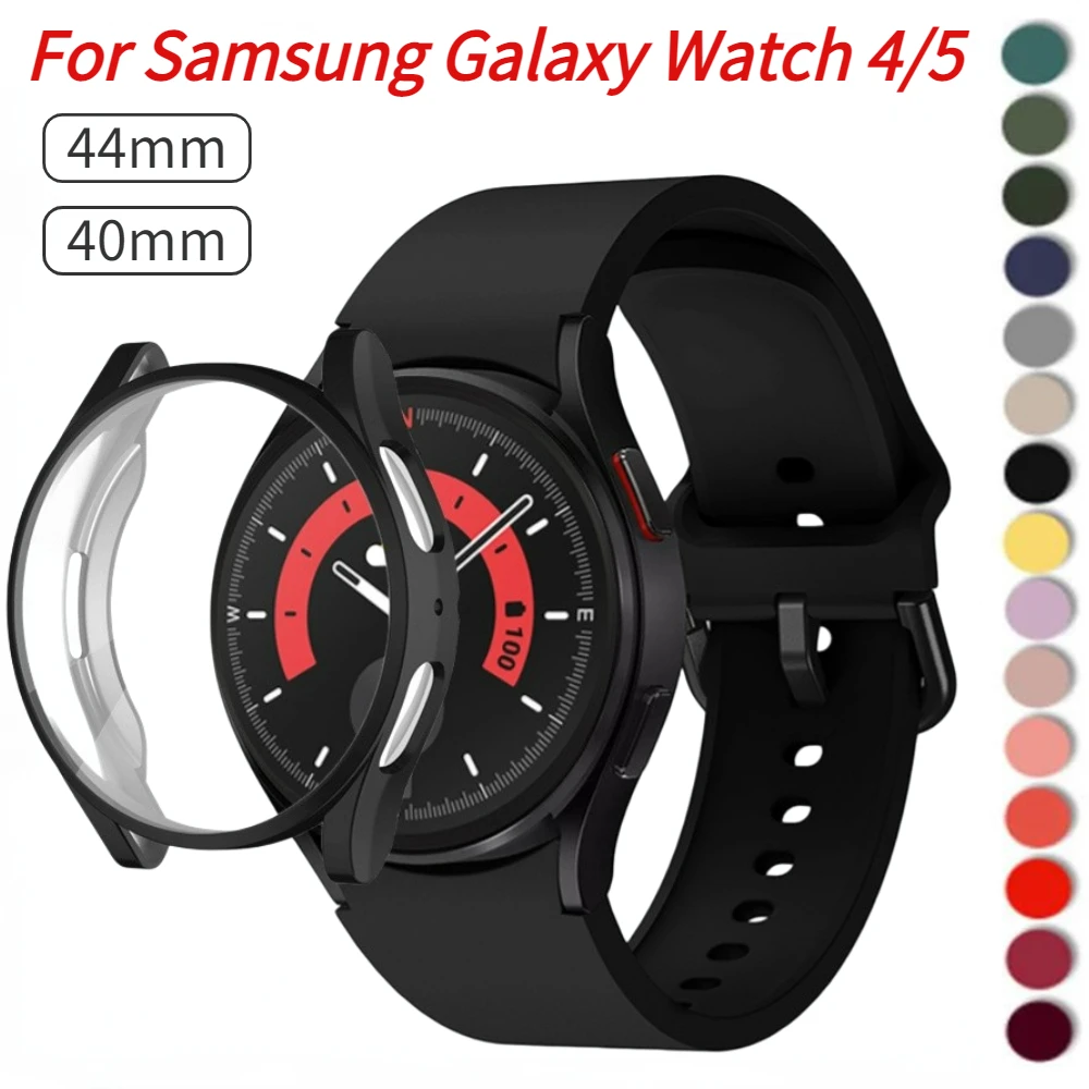 TPU Case+Silicone Band For Samsung Galaxy Watch 5 44mm 40mm Screen Protector for Samsung Galaxy Watch 4 40 44mm Smart Watch Band
TPU Case+Silicone Band For Samsung Galaxy Watch 5 44mm 40mm Screen Protector for Samsung Galaxy Watch 4 40 44mm Smart Watch Band