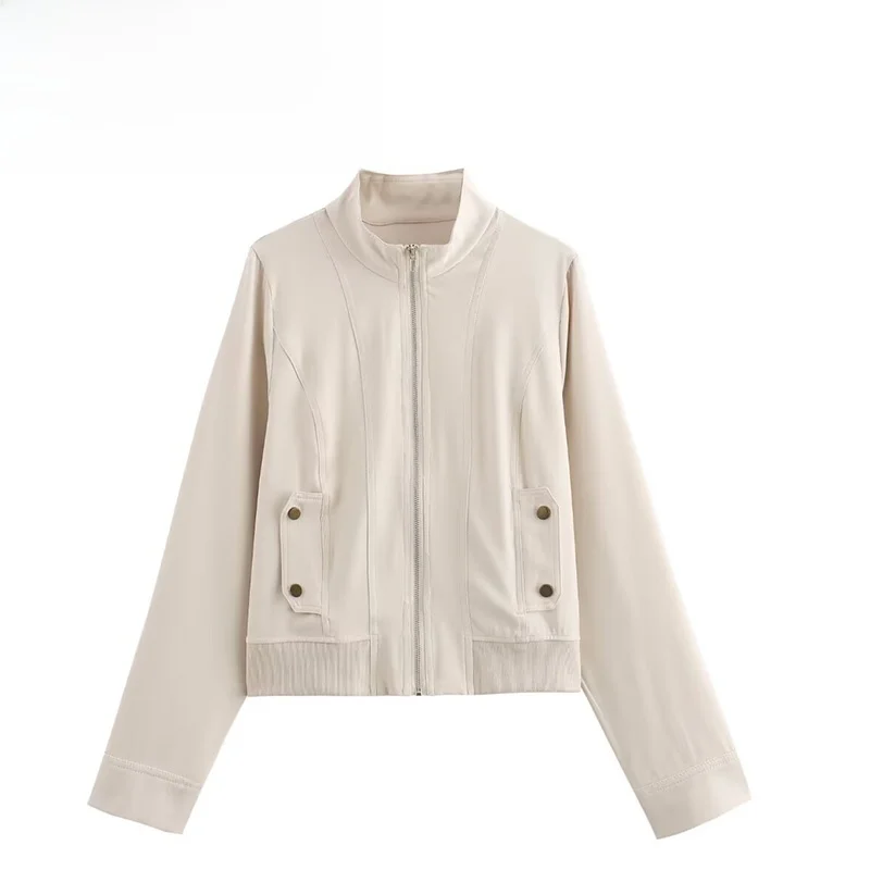 ZBZA Spring New Women's Faion Design Slim Fit Zipper Jaet Commute Sle Polyester Fiber Long Sve Color Coat
ZBZA Spring New Women's Faion Design Slim Fit Zipper Jaet Commute Sle Polyester Fiber Long Sve Color Coat