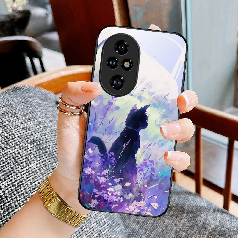Flower Cat For Honor 90 Lite X8A X8B X9C X5b 90 Pro 200 Lite M agic5 P ro Magic7 Lite 5G 70 X6A 9X Black glass phone case
Flower Cat For Honor 90 Lite X8A X8B X9C X5b 90 Pro 200 Lite M agic5 P ro Magic7 Lite 5G 70 X6A 9X Black glass phone case