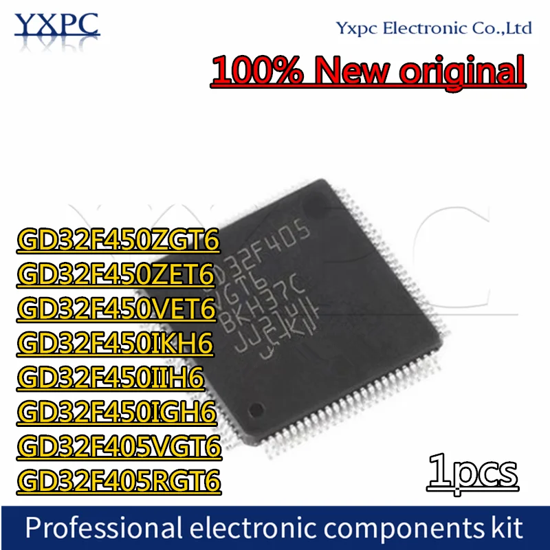 1pcs GD32F450ZGT6 GD32F450ZET6 GD32F450VET6 GD32F450IKH6 GD32F450IIH6 GD32F450IGH6 GD32F405VGT6 GD32F405RGT6
1pcs GD32F450ZGT6 GD32F450ZET6 GD32F450VET6 GD32F450IKH6 GD32F450IIH6 GD32F450IGH6 GD32F405VGT6 GD32F405RGT6
