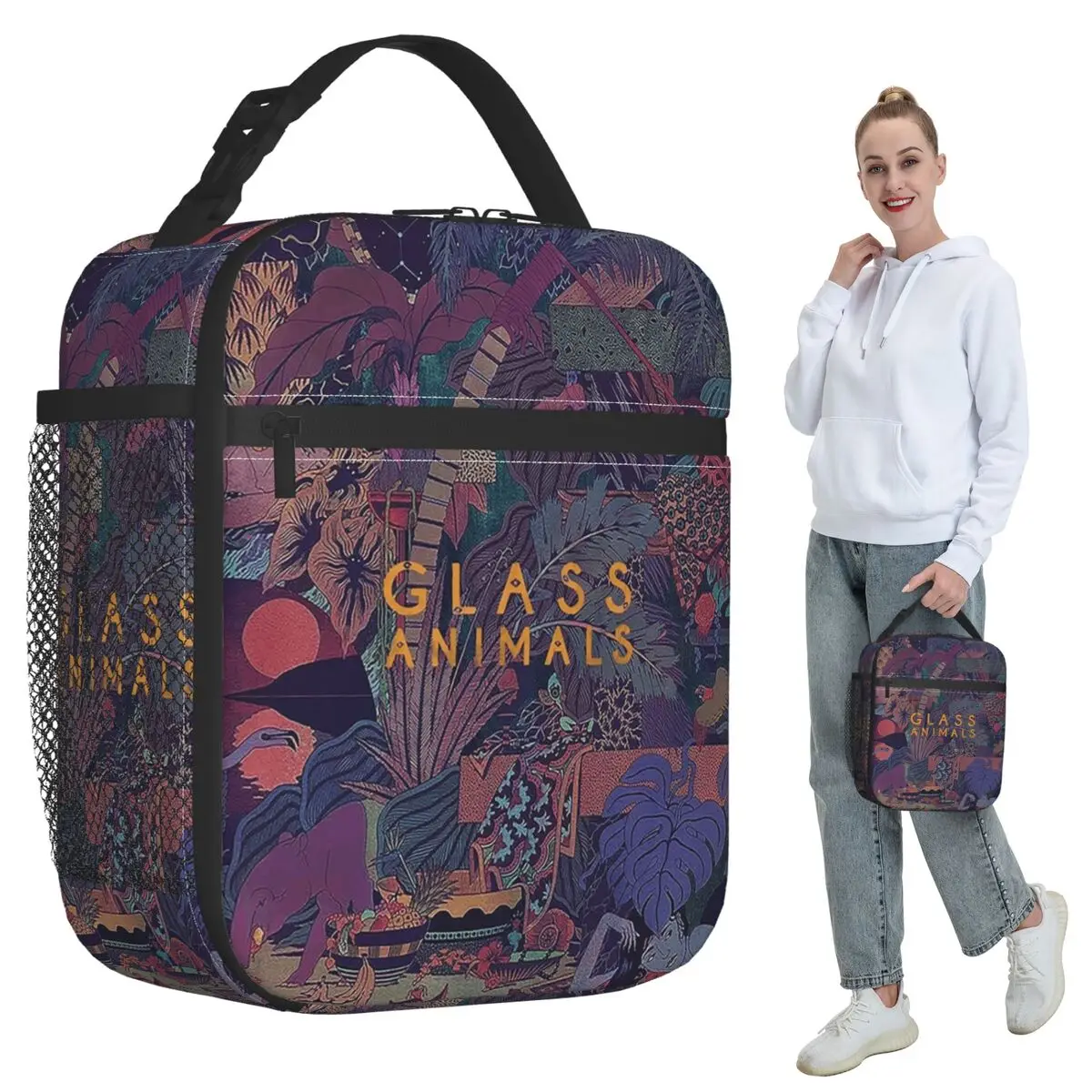 Термосумка для обедов Glass Animals Zaba для детей, школьная термосумка-холодильник, герметичный контейнер для еды
Термосумка для обедов Glass Animals Zaba для детей, школьная термосумка-холодильник, герметичный контейнер для еды