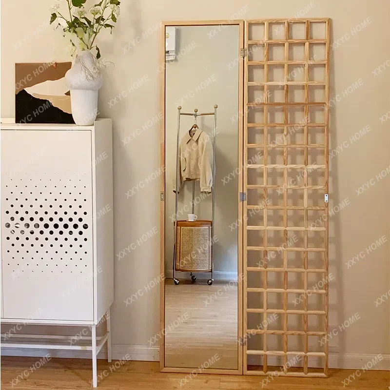 HMJSolid wood bedroom full body mirror retro home dressing foldable wall floor mirror living room mirror
HMJSolid wood bedroom full body mirror retro home dressing foldable wall floor mirror living room mirror