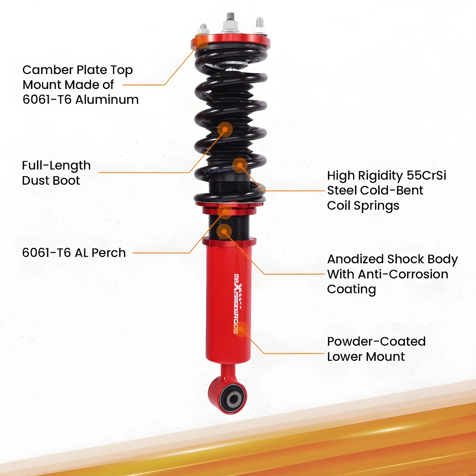 MaXpeedingrods Coilovers Suspension Lowering Kit For Honda CR-V CRV 1996-2001
MaXpeedingrods Coilovers Suspension Lowering Kit For Honda CR-V CRV 1996-2001
