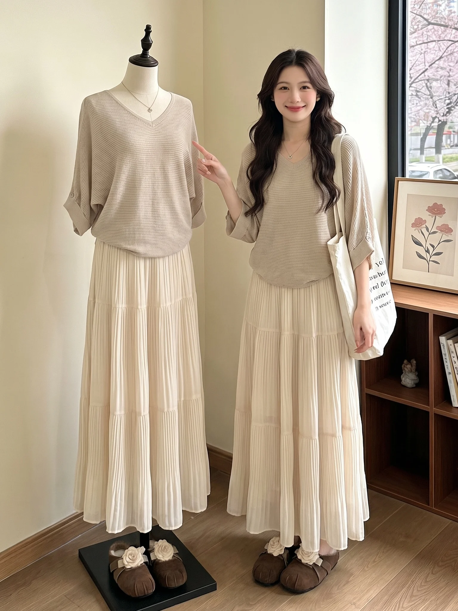 plus Size Women's Summer Fashion Set Casual Commute Style Pear Shape Elegant Long Skirt And Top Two-Piece Suit High Waist V-Neck
plus Size Women's Summer Fashion Set Casual Commute Style Pear Shape Elegant Long Skirt And Top Two-Piece Suit High Waist V-Neck