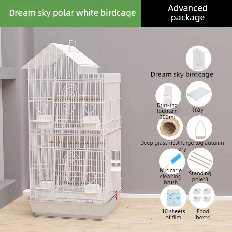 Luxury Goldfinch Flight Bird Cages Outdoor Bird Cages Stainless Steel Indoor Pedestal Toys Jaula Para Canarios Bird Supplies
Luxury Goldfinch Flight Bird Cages Outdoor Bird Cages Stainless Steel Indoor Pedestal Toys Jaula Para Canarios Bird Supplies