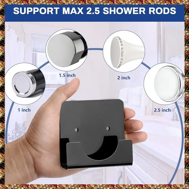 BTCL Acrylic Wall Mount Holder Bath Shower Curtain Pole Holder Shower Curtain Rod Holder Transparent
BTCL Acrylic Wall Mount Holder Bath Shower Curtain Pole Holder Shower Curtain Rod Holder Transparent
