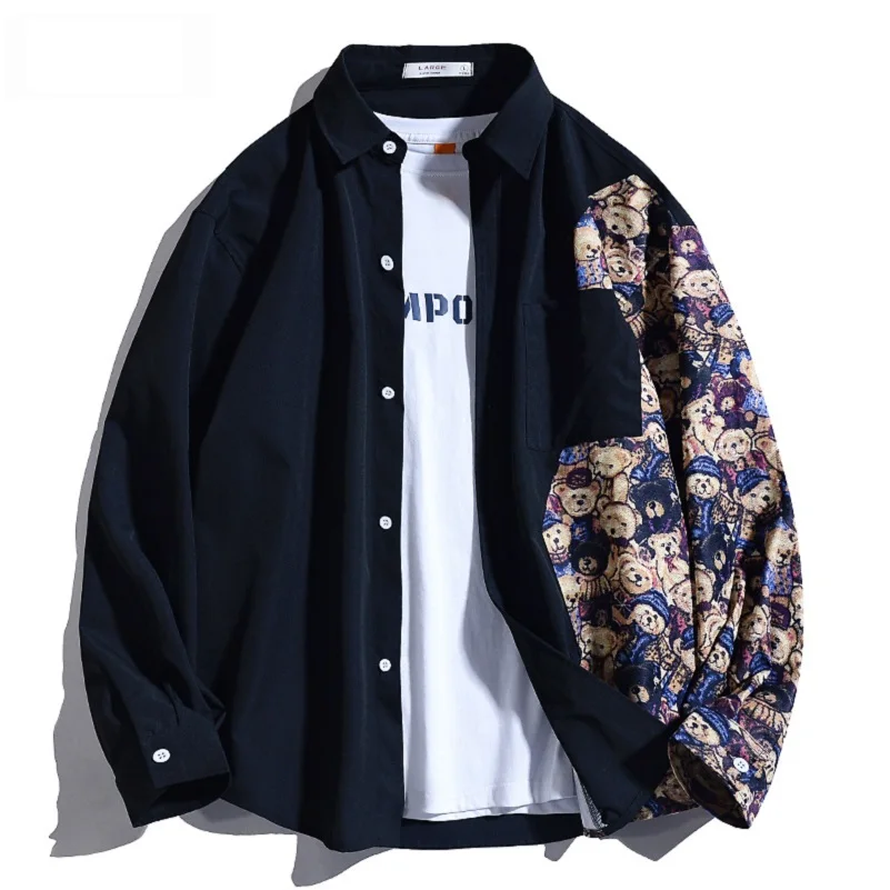 Unisex Spring Summer Fashion Man Long Sleeve Patchwork Shirt Boys Men's Shirts Top Loose Casual Shirt Men And Women Oversize 3XL
Unisex Spring Summer Fashion Man Long Sleeve Patchwork Shirt Boys Men's Shirts Top Loose Casual Shirt Men And Women Oversize 3XL