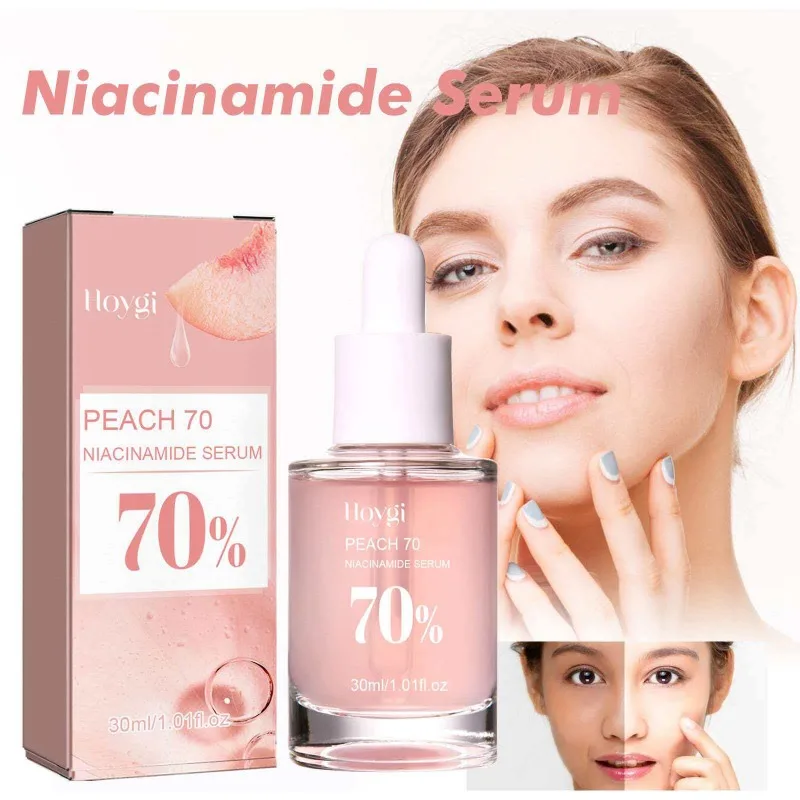 Peach 70% Niacinamide Facial Serum Fade Melanin Moisturzing Shrink Pores Smooth Brightening Skin Care Dark Spot Remover Serum
Peach 70% Niacinamide Facial Serum Fade Melanin Moisturzing Shrink Pores Smooth Brightening Skin Care Dark Spot Remover Serum