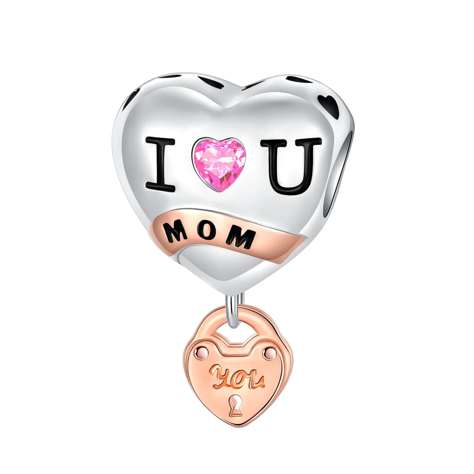 925 Sterling Silver Pink Diamond Rose Gold Love Charms Fit Original Pandora Bracelet Charm Beads Necklace Diy Women Jewelry
925 Sterling Silver Pink Diamond Rose Gold Love Charms Fit Original Pandora Bracelet Charm Beads Necklace Diy Women Jewelry