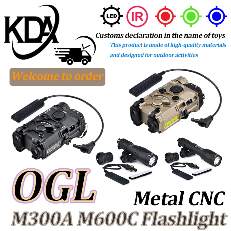 Tactical All Metal OGL IR Aiming Red Dot Green Blue Indicator LED White Scout Light Weapon M300 M600 Flashlight
Tactical All Metal OGL IR Aiming Red Dot Green Blue Indicator LED White Scout Light Weapon M300 M600 Flashlight