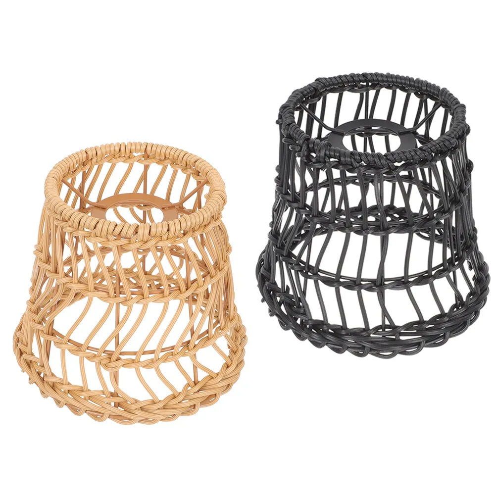 2Pcs Woven Lamp Cover Plastic Pendant Light Shade Rustic Style Ceiling Lamp Protector for Living Room Bedroom Restaurant Cafe
2Pcs Woven Lamp Cover Plastic Pendant Light Shade Rustic Style Ceiling Lamp Protector for Living Room Bedroom Restaurant Cafe