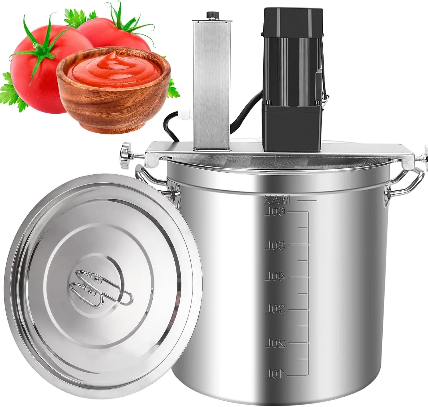 Commercial 60L Food Mixer Four Blade Stirring Scraper Adjustable Speed Stirrer Frying Machine For Jam Sauce Filling Seasoning So
Commercial 60L Food Mixer Four Blade Stirring Scraper Adjustable Speed Stirrer Frying Machine For Jam Sauce Filling Seasoning So