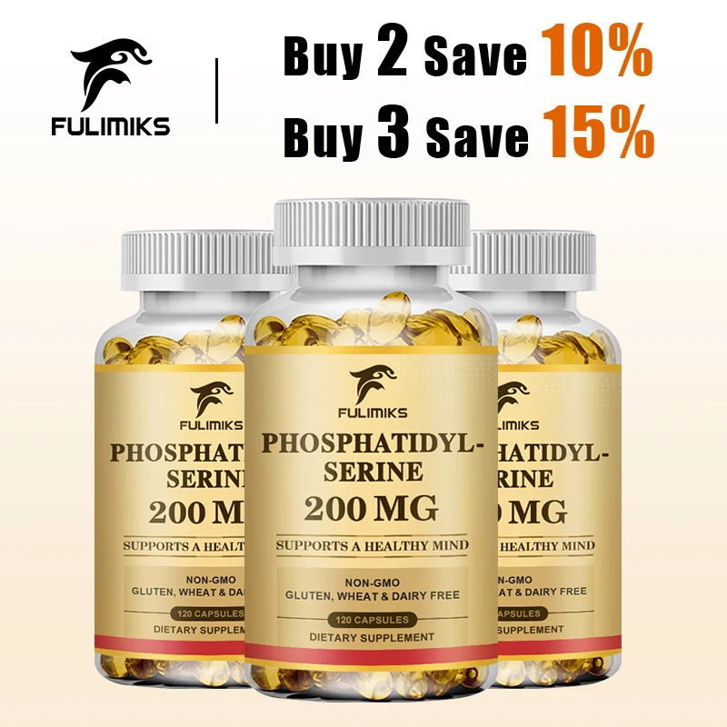 High Potency Phosphatidylserine Supplement 200mg, Support Enhances Memory, Focus, Concentration & Cognitive Function for Adult
High Potency Phosphatidylserine Supplement 200mg, Support Enhances Memory, Focus, Concentration & Cognitive Function for Adult