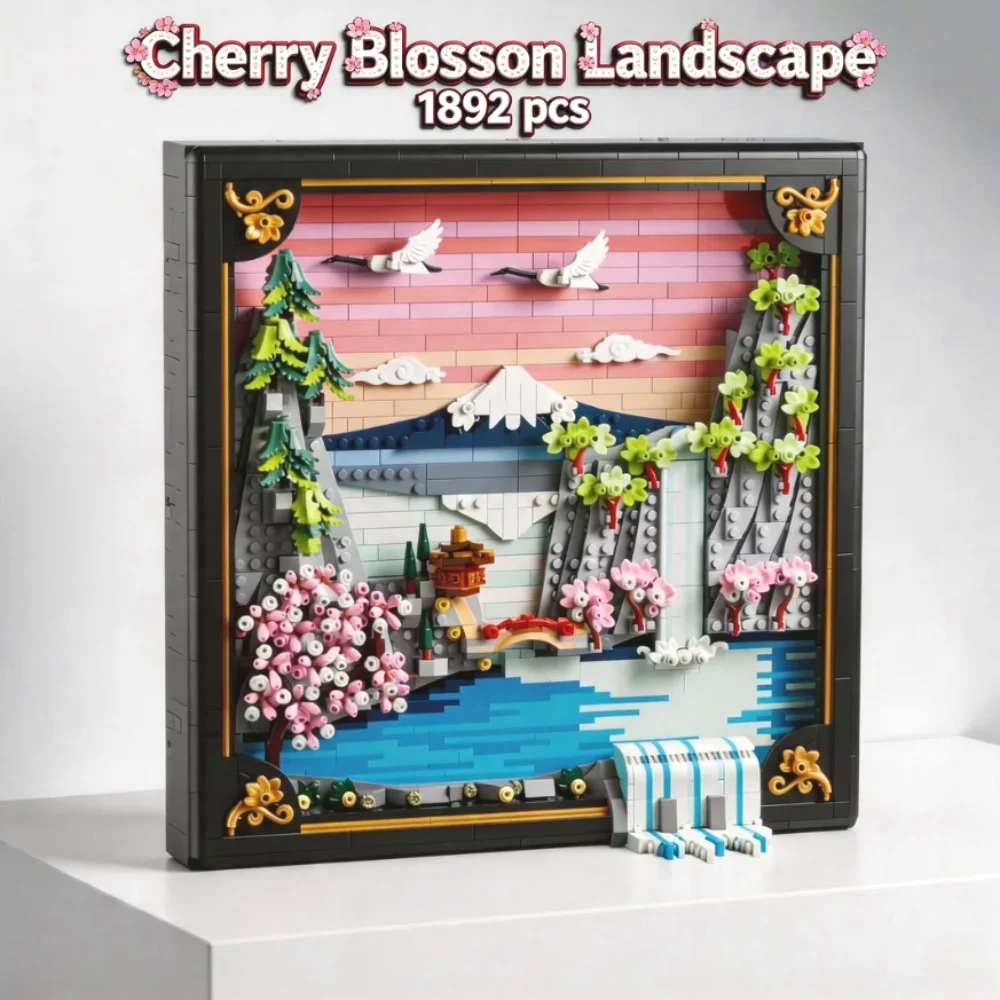 1892PCS Cherry Blossom Mount Fuji Three-dimensional Landscape Building Block Painting Creative Photo Frame Decoration Model Gift
1892PCS Cherry Blossom Mount Fuji Three-dimensional Landscape Building Block Painting Creative Photo Frame Decoration Model Gift