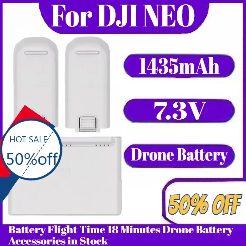 1435mAh 7.3V For DJI NEO Intelligent Flight Battery Flight Time 18 Minutes Drone Battery Accessories in Stock
1435mAh 7.3V For DJI NEO Intelligent Flight Battery Flight Time 18 Minutes Drone Battery Accessories in Stock