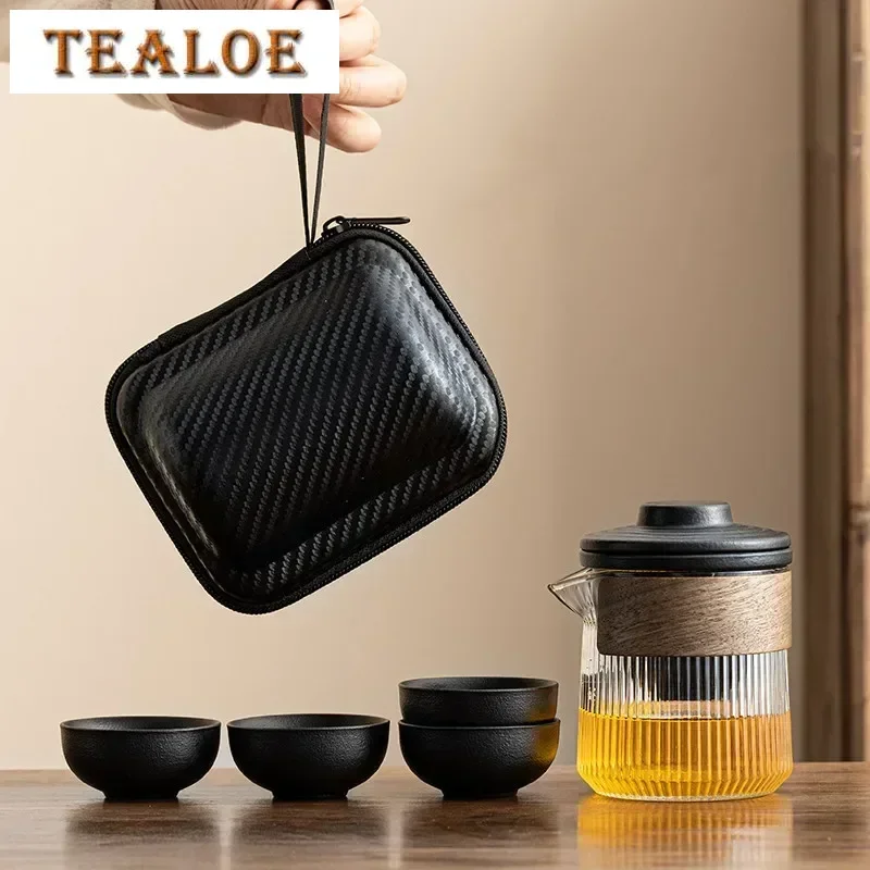 Travel Portable Chinese Tea Set Outdoor Teacup Tea Infuser Suit Exquisite Glass Gaiwan Teaware Sets Tea Ceremony Drinkware
Travel Portable Chinese Tea Set Outdoor Teacup Tea Infuser Suit Exquisite Glass Gaiwan Teaware Sets Tea Ceremony Drinkware