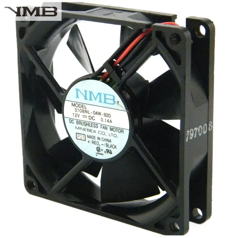 Original for NMB 8020 3108NL-04W-B20 12V 0.14A 2-Wire Radiator Fan, 80mm x 80mm x 20mm, High-Efficiency Chassis & Server Cooling
Original for NMB 8020 3108NL-04W-B20 12V 0.14A 2-Wire Radiator Fan, 80mm x 80mm x 20mm, High-Efficiency Chassis & Server Cooling