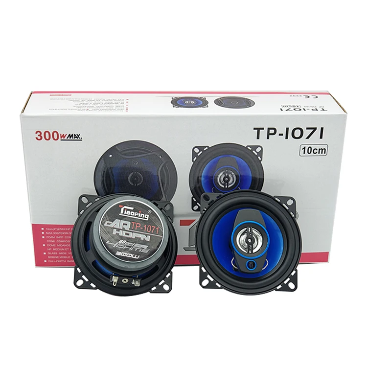 Cheap Price Best Quality 300W Max 10CM Car Speaker System 4 Ohm Car Audio Coaxial Speaker 4 Inch(1 pair speakers)
Cheap Price Best Quality 300W Max 10CM Car Speaker System 4 Ohm Car Audio Coaxial Speaker 4 Inch(1 pair speakers)