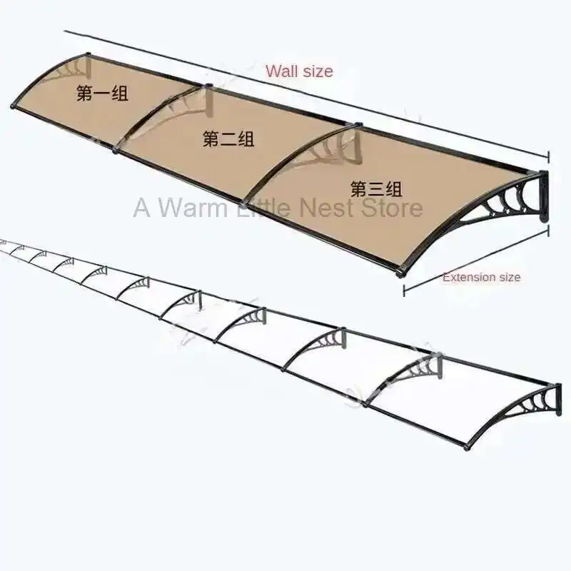 Silent Design Awning for Door Head Strong Durable Panel Rain Awnings Modern Household Aluminum Alloy Awnings for Outdoor Eaves
Silent Design Awning for Door Head Strong Durable Panel Rain Awnings Modern Household Aluminum Alloy Awnings for Outdoor Eaves