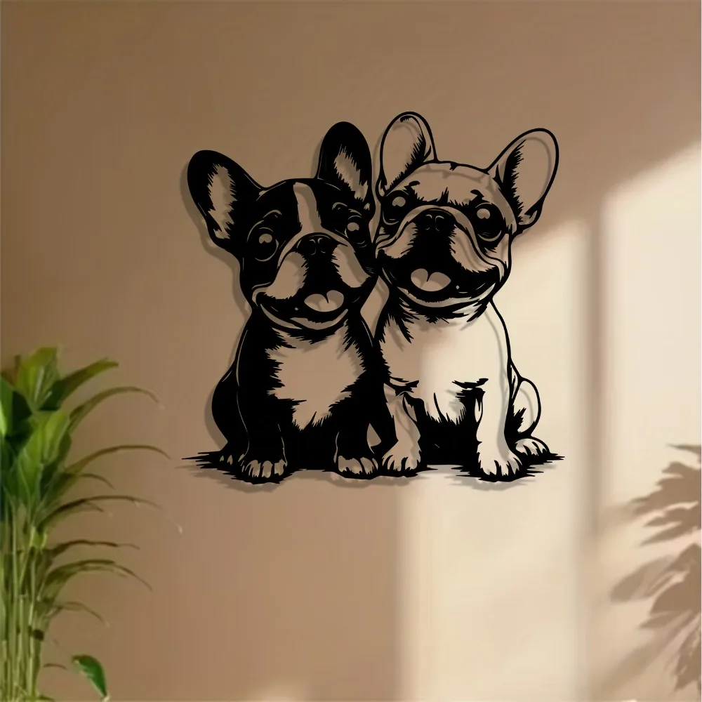 1pc Modern French Bulldog Metal Wall Art - Rust-Resistant Iron Frenchie Sculpture Pet-Themed Mural Christmas Gift Fence Living R
1pc Modern French Bulldog Metal Wall Art - Rust-Resistant Iron Frenchie Sculpture Pet-Themed Mural Christmas Gift Fence Living R