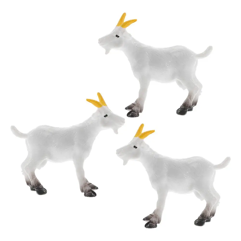 3 Pcs Goat Figurine Statue Miniature Farm Animal Models PVC Large Scale Toy Simulated Decorative Pieces Scene Crafts
3 Pcs Goat Figurine Statue Miniature Farm Animal Models PVC Large Scale Toy Simulated Decorative Pieces Scene Crafts