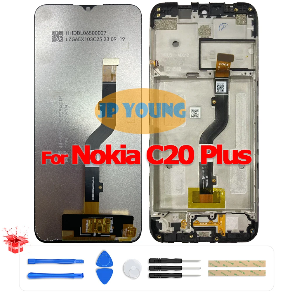 Original 6.5" LCD Touch Screen Digitizer Assembly with Frame for Nokia C20 Plus TA-1380/TA-1388 - Replacement
Original 6.5" LCD Touch Screen Digitizer Assembly with Frame for Nokia C20 Plus TA-1380/TA-1388 - Replacement