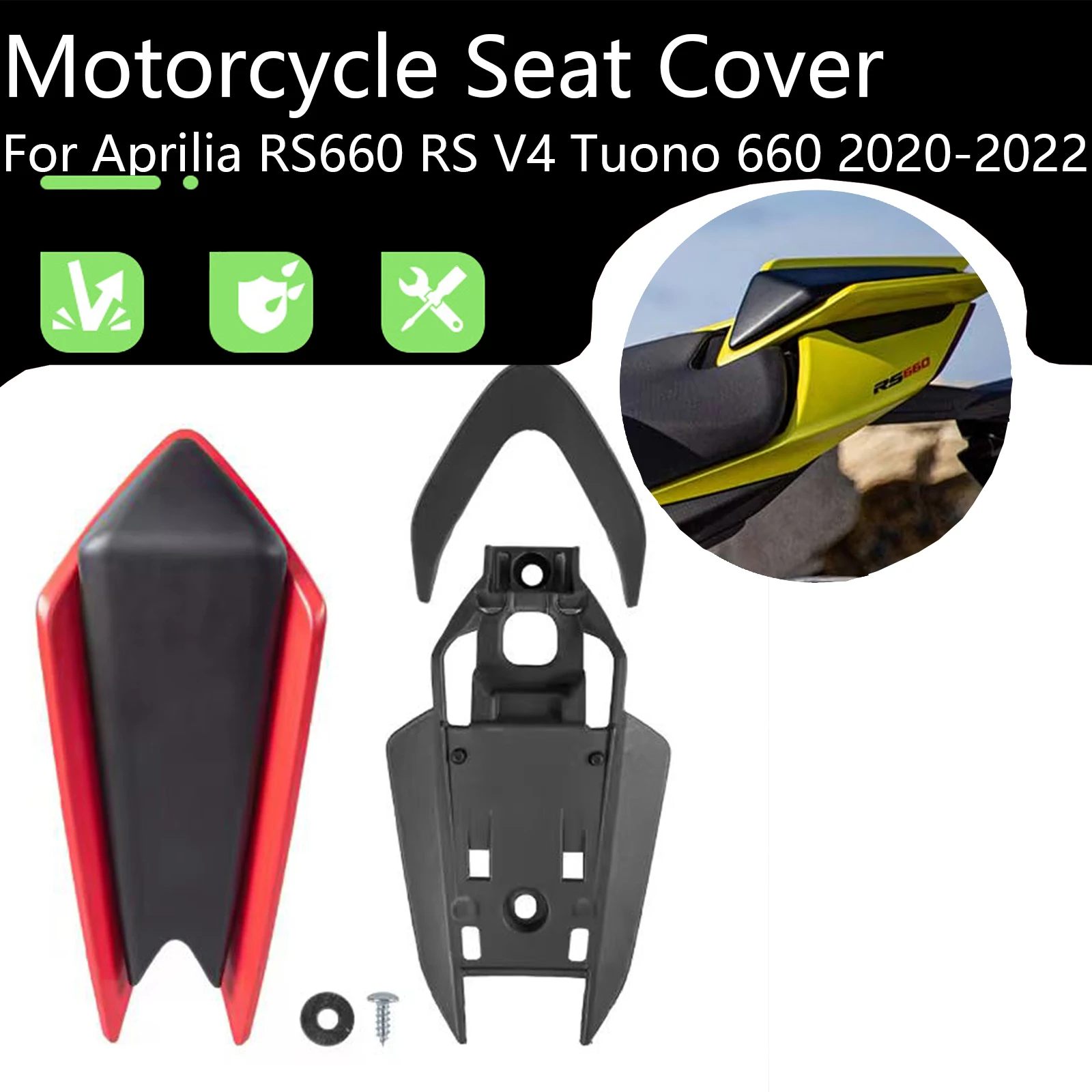 For Aprilia RS660 RS V4 Tuono 660 2020-2022 Motorcycle Accessories Rear Pillion Passenger Single Seat Cover Fairing Cowl
For Aprilia RS660 RS V4 Tuono 660 2020-2022 Motorcycle Accessories Rear Pillion Passenger Single Seat Cover Fairing Cowl 