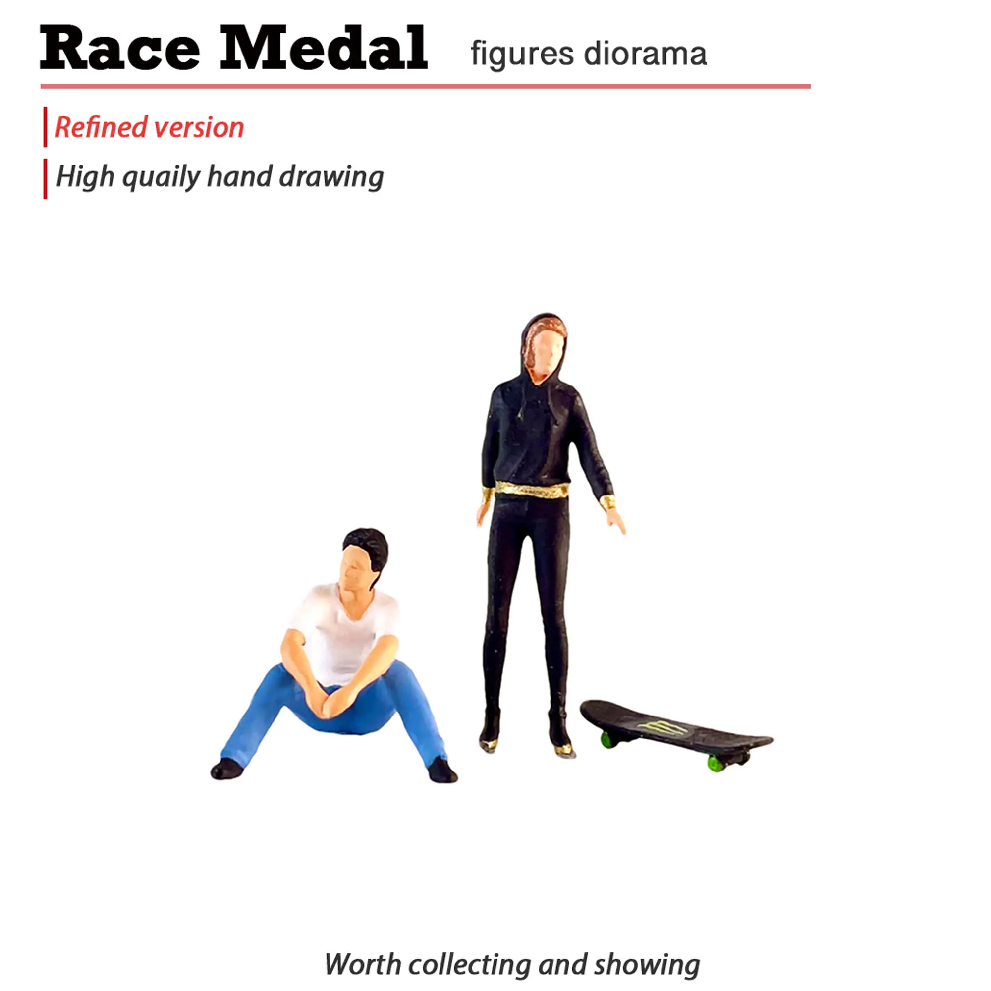 1:64 scale scene construction sports couple skateboard RACE MEDAL doll model resin material scene collocation
1:64 scale scene construction sports couple skateboard RACE MEDAL doll model resin material scene collocation