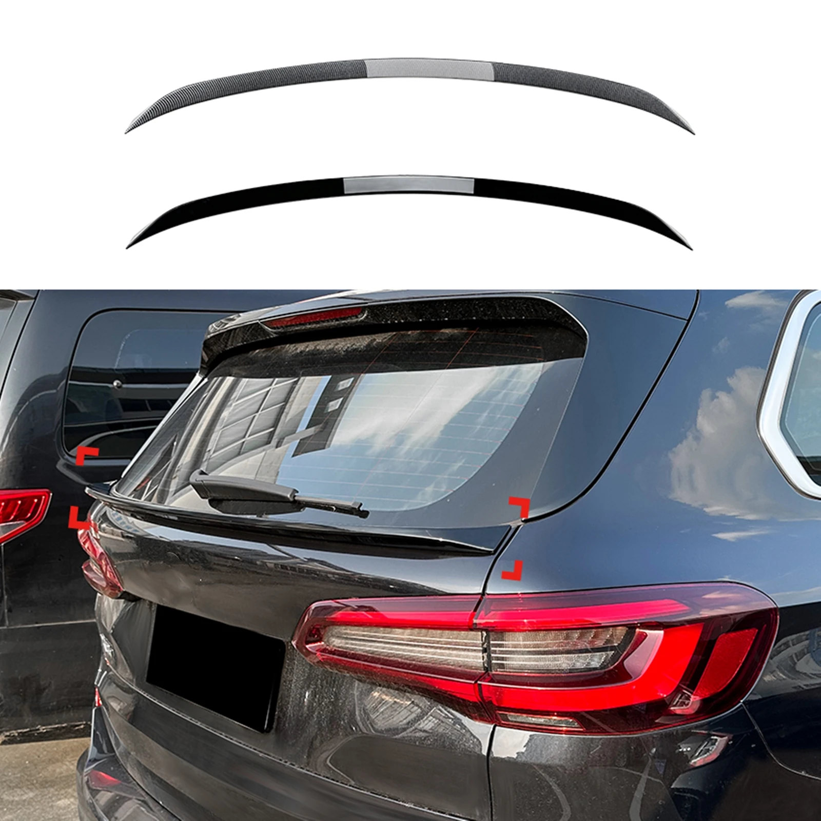 For BMW X5 G05 2019 2020 2021 2022 2023 2024 Rear Trunk Spoiler Middle Wing Lip Carbon Fiber Look/Gloss Black Tail Mid Splitter
For BMW X5 G05 2019 2020 2021 2022 2023 2024 Rear Trunk Spoiler Middle Wing Lip Carbon Fiber Look/Gloss Black Tail Mid Splitter