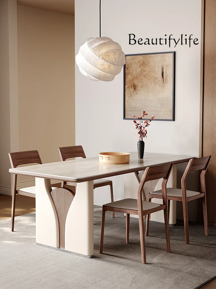 X35 Slate Dining Table, Living Room, Modern Simple French Cream Style Small Apartment Dining Room, High-end Travertine Dining Ta
X35 Slate Dining Table, Living Room, Modern Simple French Cream Style Small Apartment Dining Room, High-end Travertine Dining Ta