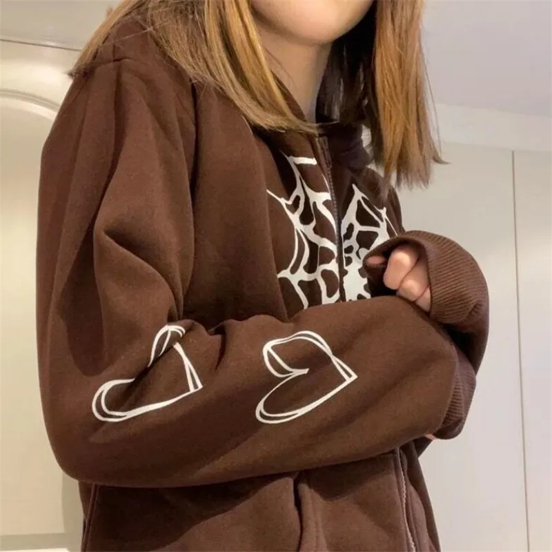 2022 New Oversized Retro Streetwear Harajuku Zip Hoodie Casual Sweatshirt Fall Punk Gothic Jacket Y2k Korean Jogger Sweatshirt
2022 New Oversized Retro Streetwear Harajuku Zip Hoodie Casual Sweatshirt Fall Punk Gothic Jacket Y2k Korean Jogger Sweatshirt