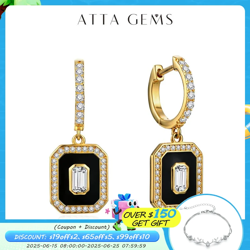 ATTAGEMS D Color Luxurly Moissanite Earrings for Women Solid 18k 14k 10k Gold Au585 Hool Stud Earrings Anniversary Fine Jewelry
ATTAGEMS D Color Luxurly Moissanite Earrings for Women Solid 18k 14k 10k Gold Au585 Hool Stud Earrings Anniversary Fine Jewelry