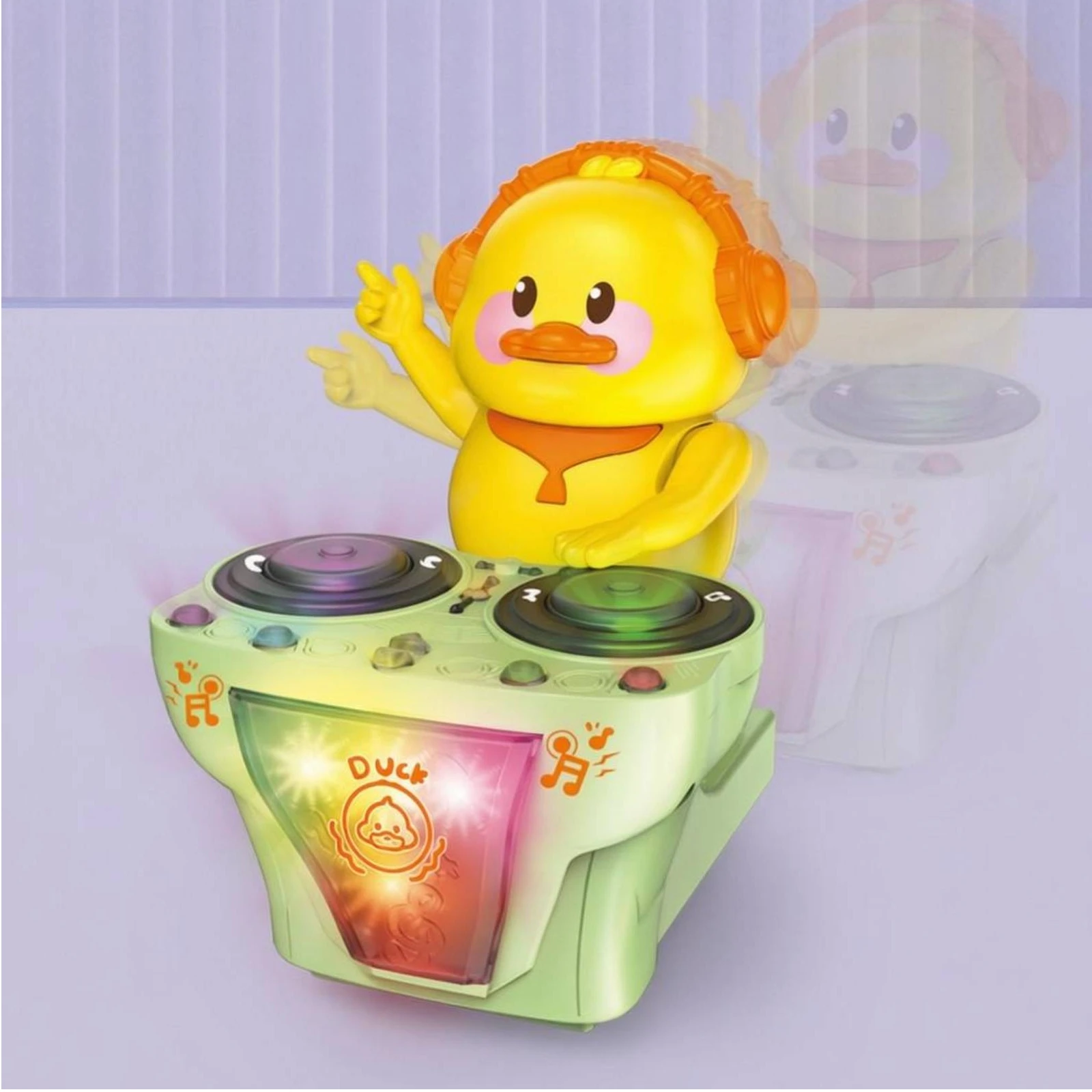 Duck DJ Toy Turntable-Style Light-up Duck Toy Flashing Lights Easy to Use
Duck DJ Toy Turntable-Style Light-up Duck Toy Flashing Lights Easy to Use