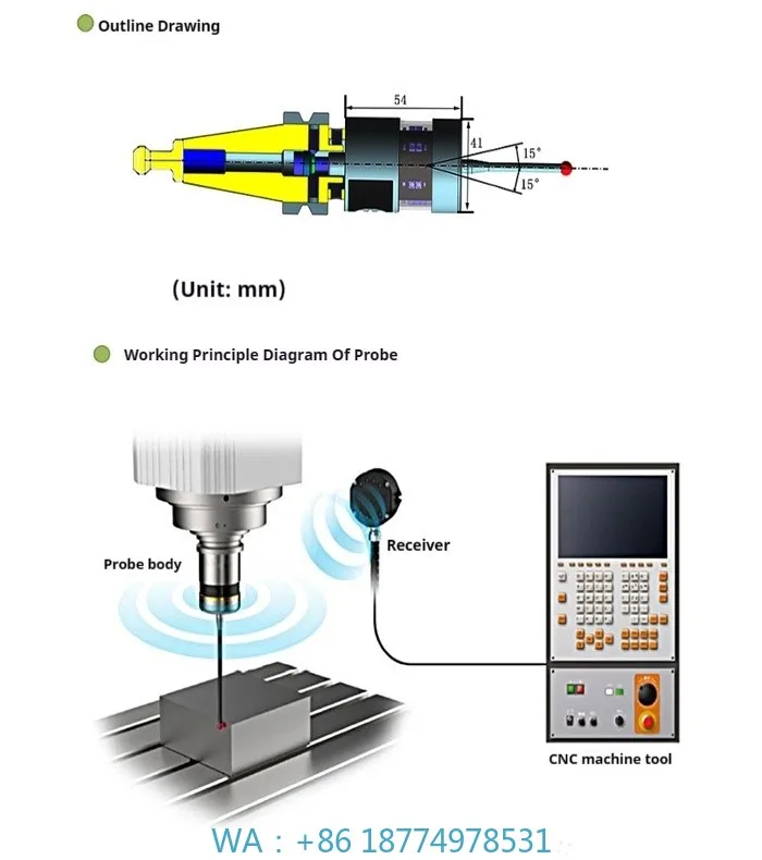 e Tool Setup Infrared Probing Sets for Engineers and Machine Shops MDP40 Optical Probe 3D Edge Finder CNC Wireless Machin
e Tool Setup Infrared Probing Sets for Engineers and Machine Shops MDP40 Optical Probe 3D Edge Finder CNC Wireless Machin