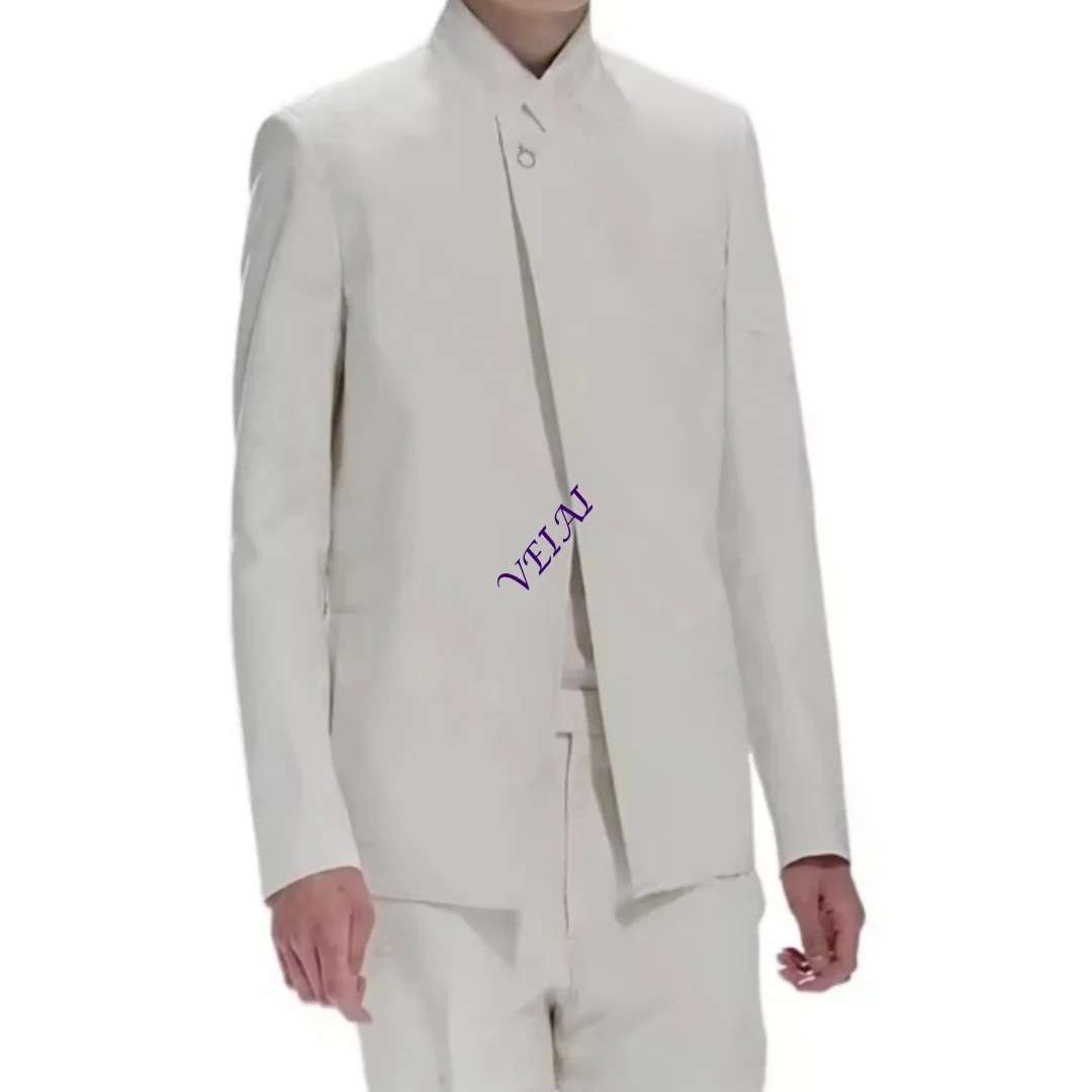 Customized Elegant White Single Button Men's Suit Two-Piece Set with Lapel Chic Casual Party Prom Wedding Outfit
Customized Elegant White Single Button Men's Suit Two-Piece Set with Lapel Chic Casual Party Prom Wedding Outfit