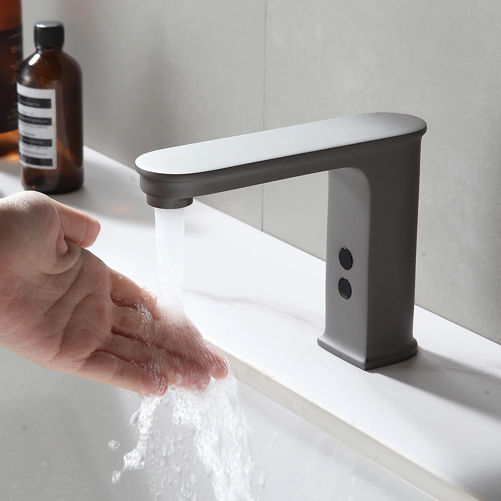 Automatic Smart Faucet Brass Body Material Grey Color Ac 220Voltage & Dc 6Voltage Mixer Water Cold & Hot
Automatic Smart Faucet Brass Body Material Grey Color Ac 220Voltage & Dc 6Voltage Mixer Water Cold & Hot