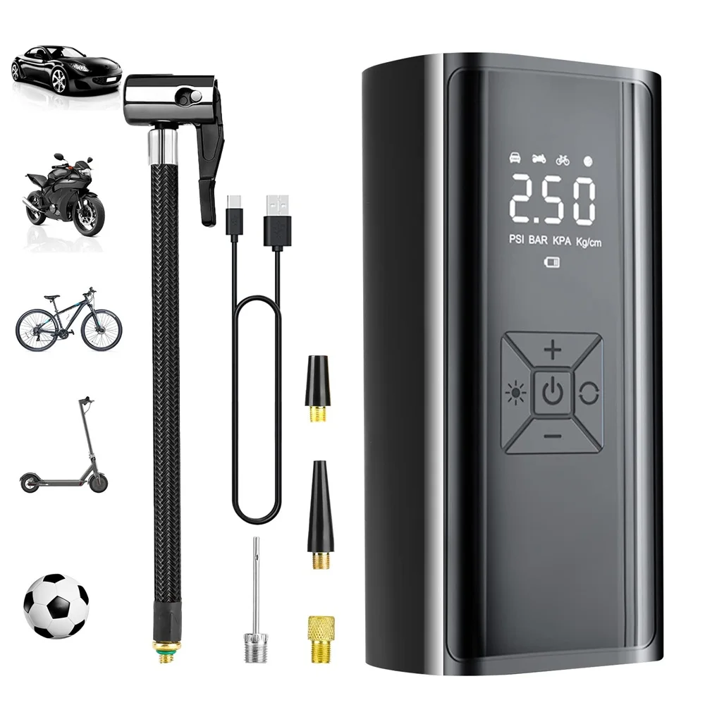 Portable Car Air Pump Compressor 12V 150PSI Electric Wireless Car Tire Inflator Air Pump For Car Motorcycle Bicycle Boat Balls
Portable Car Air Pump Compressor 12V 150PSI Electric Wireless Car Tire Inflator Air Pump For Car Motorcycle Bicycle Boat Balls