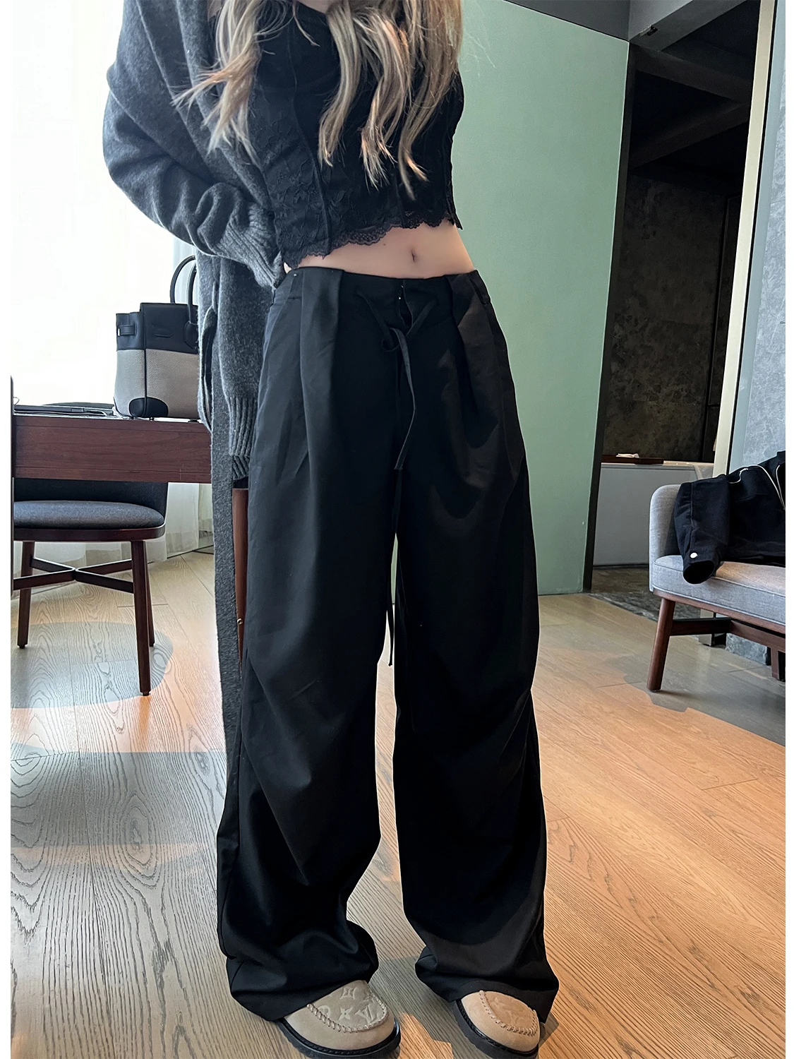 Casual Wide Leg Pants Xinlei Lin Loose Drapey Suit Sle Soldier Pants Casual Loose Long Trousers Women's Ci Walk
Casual Wide Leg Pants Xinlei Lin Loose Drapey Suit Sle Soldier Pants Casual Loose Long Trousers Women's Ci Walk
