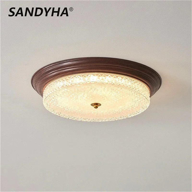 SANDYHA Retro Glass Pattern Ceiling Light Iron Lustre Chandeliers Lamp Home Decor for Living Room Bedroom Led Lighting Lamparas
SANDYHA Retro Glass Pattern Ceiling Light Iron Lustre Chandeliers Lamp Home Decor for Living Room Bedroom Led Lighting Lamparas