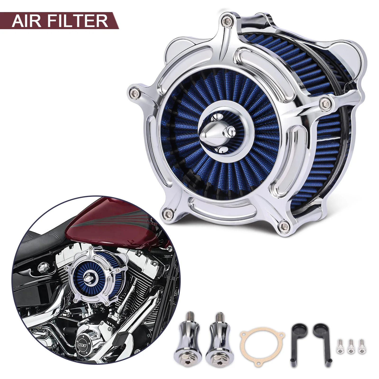 Motorcycle Filters Air Cleaner Air Intake Filter For Harley Dyna V-Rod Softail Fat Boy Touring Ultra FLHR FLHX
Motorcycle Filters Air Cleaner Air Intake Filter For Harley Dyna V-Rod Softail Fat Boy Touring Ultra FLHR FLHX