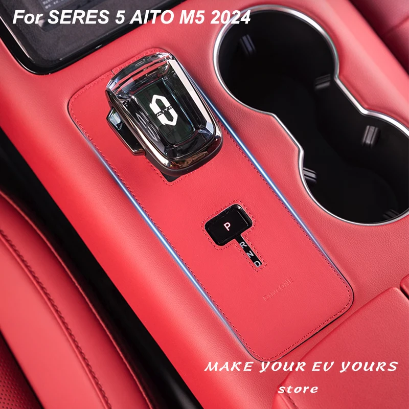 For SERES 5 AITO M5 2024 Car Gear Shift Panel Leather Protector Interior Accessories
For SERES 5 AITO M5 2024 Car Gear Shift Panel Leather Protector Interior Accessories