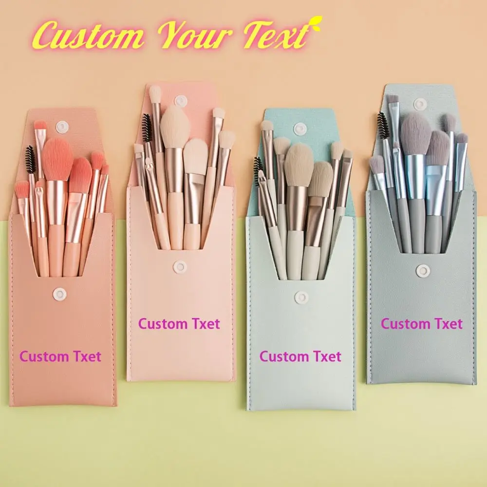 Customized Personalized 8 Piece Makeup Brush Set Portable Makeup Storage Bag Concealer Foundation Brush High Quality And Durable 
Customized Personalized 8 Piece Makeup Brush Set Portable Makeup Storage Bag Concealer Foundation Brush High Quality And Durable