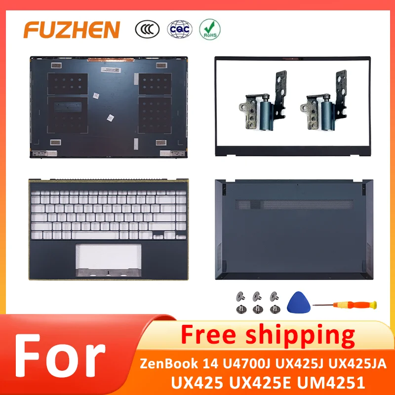 New For ZenBook 14 UX425 UX425J UX425E U4700J LCD Back Cover/Front Bezel/Hinges/Palmrest/Bottom Case Full Housing Cover
New For ZenBook 14 UX425 UX425J UX425E U4700J LCD Back Cover/Front Bezel/Hinges/Palmrest/Bottom Case Full Housing Cover