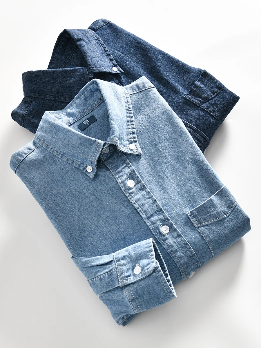 Breathable Cotton Linen Men's Spring Casual Long Sleeve Collar Denim Shirt Versatile Standard Fit Youth Trend Spring 2024
Breathable Cotton Linen Men's Spring Casual Long Sleeve Collar Denim Shirt Versatile Standard Fit Youth Trend Spring 2024