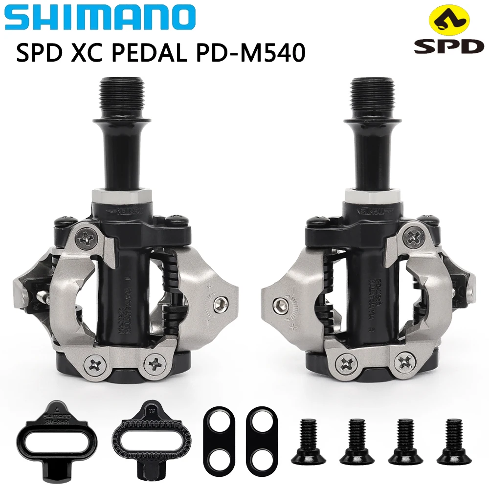 Педали SHIMANO SPD PD M540, двухсторонняя самоблокирующаяся педаль для горного велосипеда с шипами SM-SH51, оригинальные детали для горного велосипеда
Педали SHIMANO SPD PD M540, двухсторонняя самоблокирующаяся педаль для горного велосипеда с шипами SM-SH51, оригинальные детали для горного велосипеда